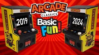 Comparison of 2019 vs. 2024 Pac-Man | Basic Fun Arcade Classics AGAIN in 2024!