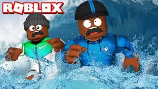 SURVIVE THE MEGA WAVE IN ROBLOX (Reupload)