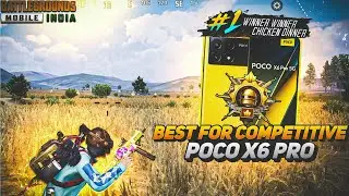 BEST FOR COMPETITIVE ⁉️🤯- POCO X6 PRO 💛 DIMENSITY 8300 ULTRA ( SMOOTH + 90 FPS GAMEPLAY) PUBG/BGMI.
