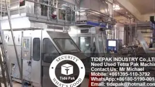 Used Tetra pak Filling Machine TBA8 1000ML SLIMline with cap