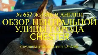 Обзор центральной улицы английского города Chester. № 657 Жизнь в Англии