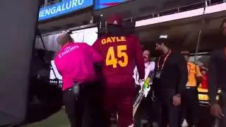 Chris Gayle Pushed Out From The Field - WorldT20 2016