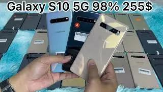 Galaxy S10 5G មួយទឹកកូរ៉េ 255$ Rom256G អេក្រង់ធំ នឹងថ្មប្រេីបានយូរ6.7