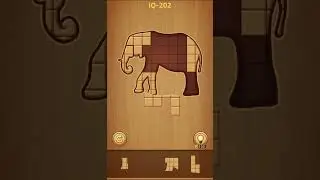 Making Elephant 🐘 with wooden blocks#puzzle#gaming