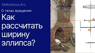 Об эллипсах: как рассчитать раскрытие эллипса в конструктивном рисунке