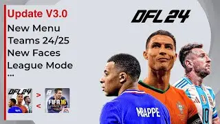 DFL 24 V3.0 | NEW MENU, GAME MODES, TEAMS & KITS 24/25 | FULL GAME