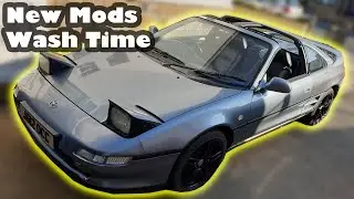 Toyota MR2 and Supra Gets a quick clean and New MODS!