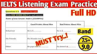 Name of new tenant Anders IELTS Listening | Name Of new tenant Anders Listening | IELTS Listening