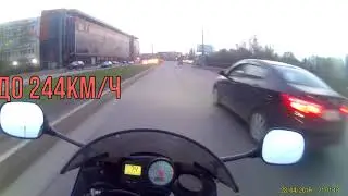 Разгонная динамика Yamaha R6. 244км/ч