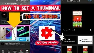 How to upload thumbnail or video cover. with| sltechpublication