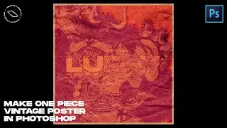 MAKE ANIME INSPIRED VINTAGE MERCH & POSTER DESIGN IN PHOTOSHOP | MODERN AESTHETIC DESIGN | RETRO