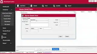 Blood bank management system software