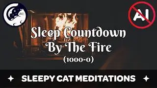 Deep Sleep Meditation Countdown (1000-0) with Fireside Ambience