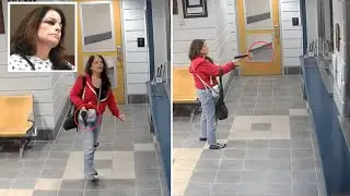 Wild Video Released of Woman Opening Fire Inside Bristol Police Department