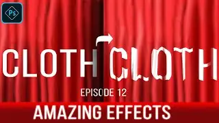 Blend a Text on Cloth 🙄 In Photoshop EPISODE 12 | Conform Text to a Surface Using a Displacement Map