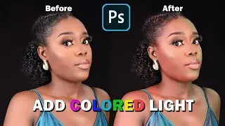 How to add colored light to images in adobe photoshop