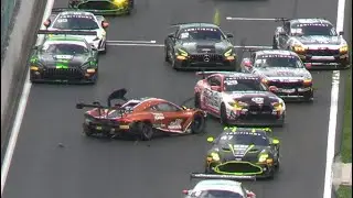 British GT 2024 - BIG Start CRASH, Spins, Contact, Action,…
