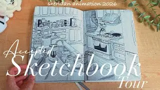 the sketchbook that got me into sheridan animation!!!