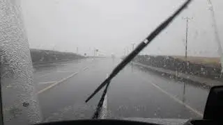 Tatvan VAN  arası 2019 un ilk kar yağışı