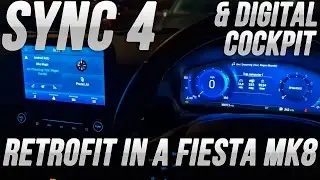 SYNC 4 Retrofit in Ford Fiesta ST MK8 with Digital Dash