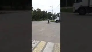 стант на китайском скутере 50кубов