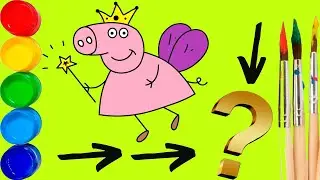 bolalar uchun peppa cho'chqasini chizish | draw a peppa pig for children | рисуем свинку пеппу детям