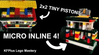 MICRO Inline 4 Lego Vacuum Engine || Showcase