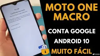 Moto One Macro - Como Remover bloqueio de Conta Google | Android 10 | MUITO FÁCIL E RÁPIDO!!!