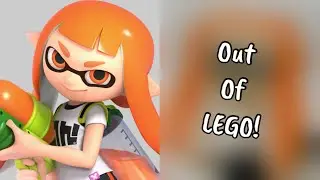 Orange Inkling Girl: LEGO Splatoon figure