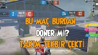 Takım Arkadaşım Şükür Namazına Gitti!!! Yok Böyle Bir Maç!!! 1 vs 4 pubg mobile