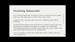 Machine Learning for Audio Signals in Python - 07 Denoising Autoencoder in PyTorch