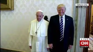 ANGRY Pope Francis SLAPS Donald Trump's Hand For Touching Him - Hand Of God REBUKES Trump