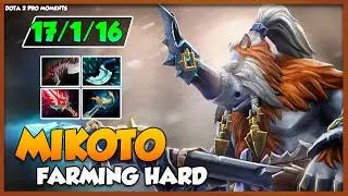 MIKOTO Gameplay Crazy farm 480 creeps in 40min - Dota 2 Pro Moments