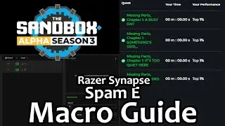 Sandbox Macro Spam E Razer Synapse TUTORIAL