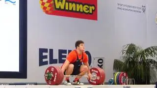 European Weightlifting Championships 2014 Naniev Timur 182kg Snatch