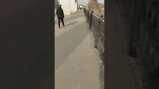 На мосту в Серебряный бор.