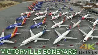 Xometry Victorville KVCV Boneyard Scenery Details - MSFS Gameplay 4K