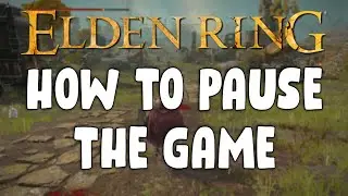 How To Pause Elden Ring without mods