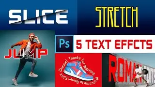 Text Effect Photoshop 2024 | Wrap/Outline/Perspective/Sliced/Stretch Effect Photoshop cc 2024