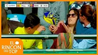 Lionel Messi dejó mareada a fanática en la tribuna con un pelotazo