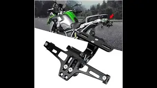 Motocicleta Universal Ajustable Tail Tidy Soporte de placa trasera con luz Led Para YAMAHA HONDA