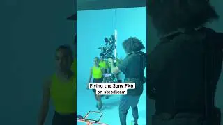 Flying the Sony FX6 on Steadicam 😮‍💨🔥 #filmmaking #cinematography #sonyfx6