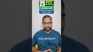 FCI AG3 Recruitment Notification 2024 Update #FCI #shorts  #fciag3 #fciassistant #fcijobs