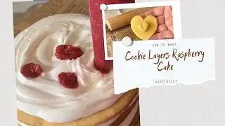 Cookie Layers Raspberry Cake🍮