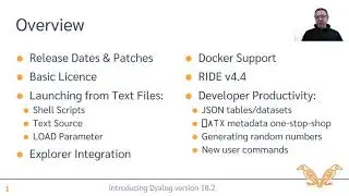 Introducing Dyalog version 18.2 - Dyalog Webinar with Morten Kromberg