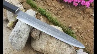 Blacksmithing - Damascus Yanagi ba(Sushi knife)