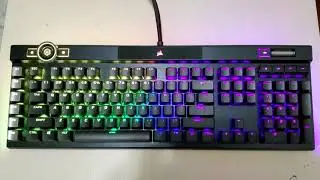 Corsair K100 RGB Mechanical Keyboard Lighting Effects and Sound