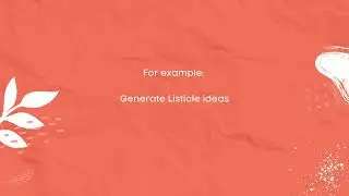 Free AI Listicle Ideas Generator