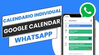How to Integrate Google Calendar with WhatsApp - FREE Individual Calendar [TUTORIAL]