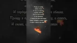 Извини, прошу тебя. ПРОСТИ МЕНЯ......